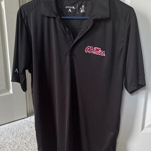 Ole Miss black performance polo 
Medium
